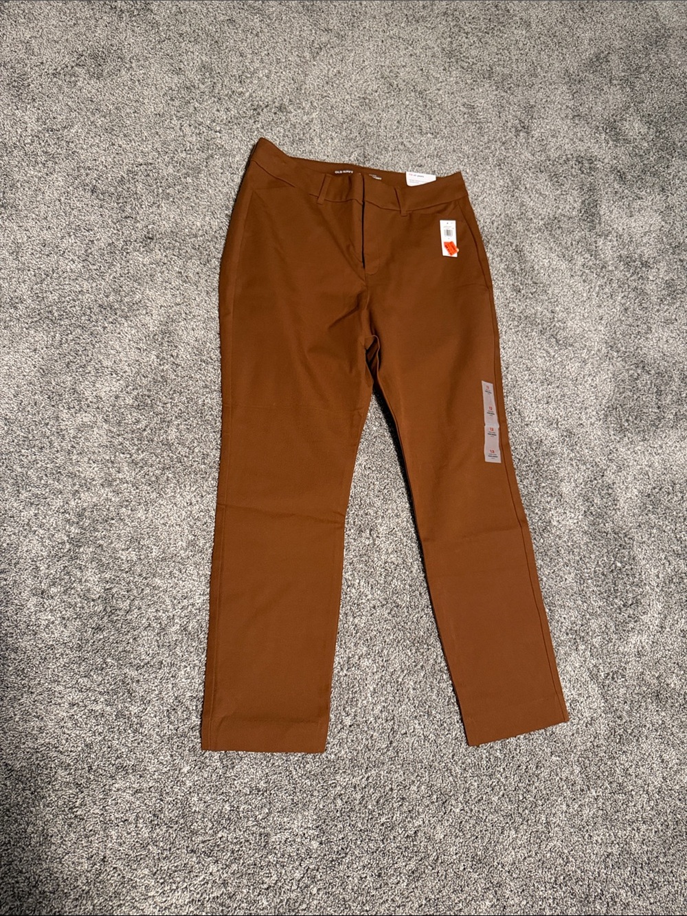 Old Navy Men's Rust Brown Straight-Leg Chinos